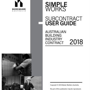 ABIC Simple Works Subcontract User Guide 2018