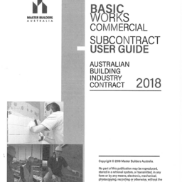 ABIC Basic Works Commercial Subcontract 2018 User Guide