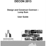 Design and COnstruction Lump Sum User Guide 2013