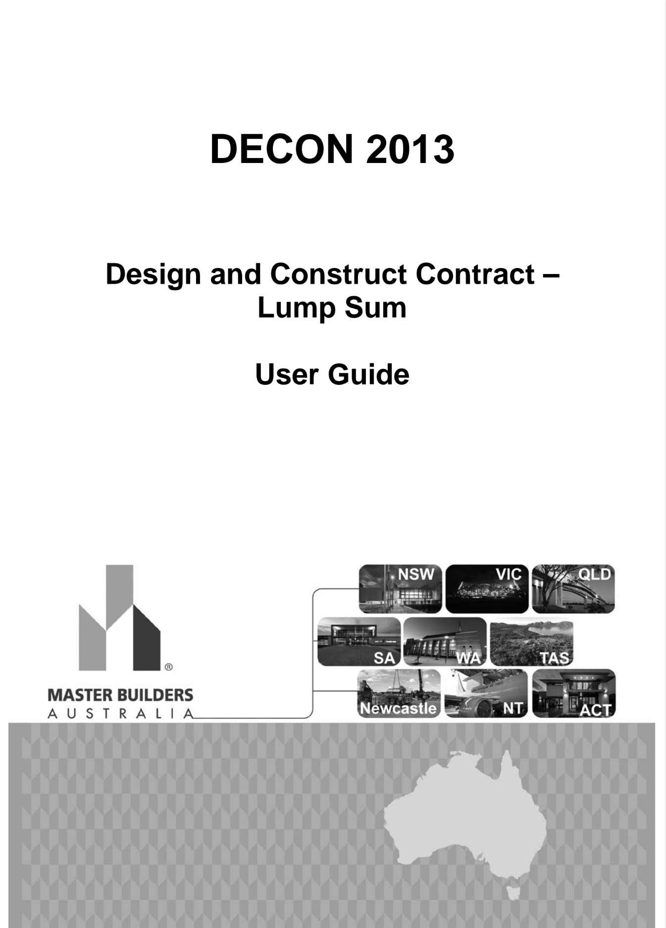 Design and Construction Lump Sum User Guide 2013