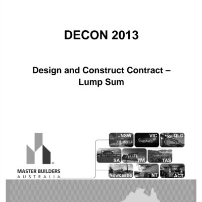 Design and Construction Lump Sum Contract 2013 test
