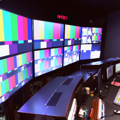 News Control Room TV Broadcasting