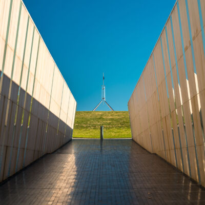 Spike of the Parliament House in Canberra, Australia