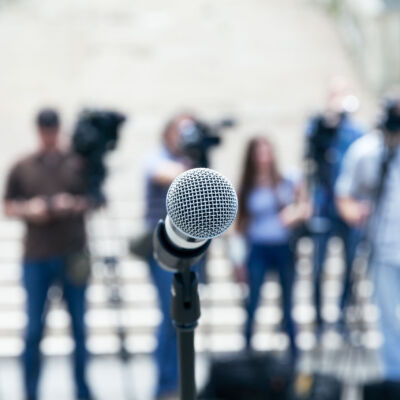 News or press conference