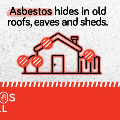 Virtual Background - Asbestos hides in old roofs, eaves and sheds